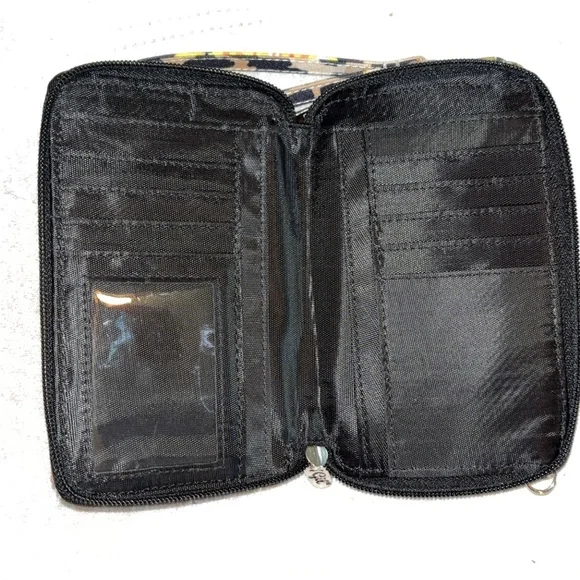 NWOT Cheetah and Sunflower Crossbody Purse/Wristlet - Picture 5 of 8